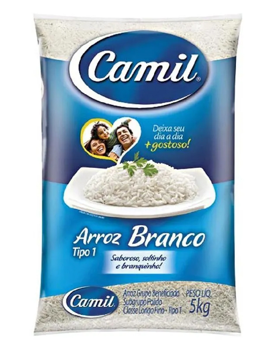 Arroz Branco Camil Tipo1 5Kg