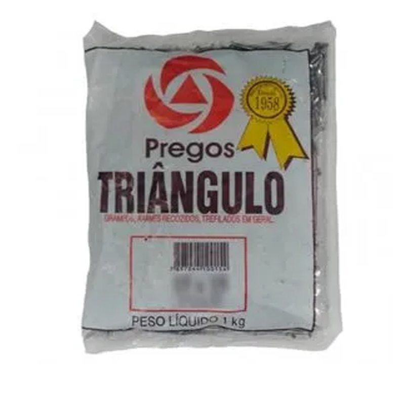 Prego com Cabeça 17x21 Pacote de 1Kg Triangulo