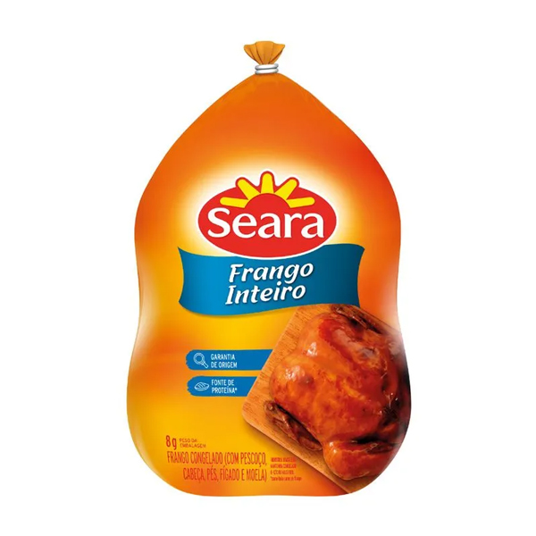 Frango Inteiro Seara Congelado unidade* (Aprox. 4.000g)